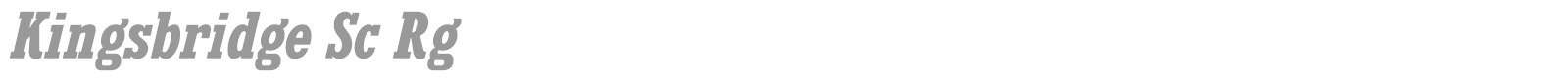 Kingsbridge font preview